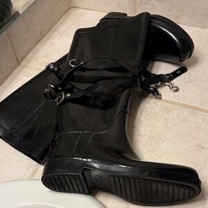 Coach Black Women's Winter Rain Boots